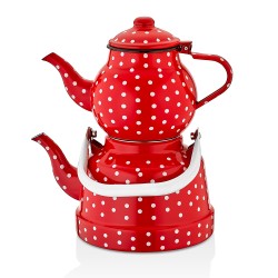 Lux Enamel Tea Pot Set ( 700 – 1700 ml ) 