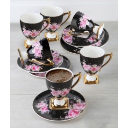 12-Piece Coffee Cup And Saucer Set 
