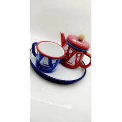 A set consisting of Turkish teapot - cup - tray