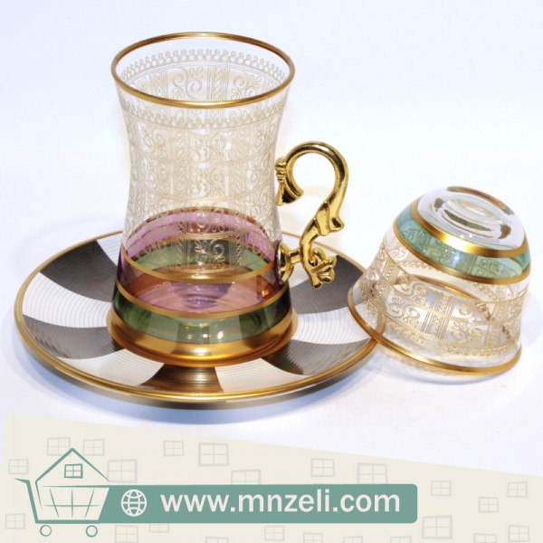 A set of tea sets with dish with coffee cups 18 pes